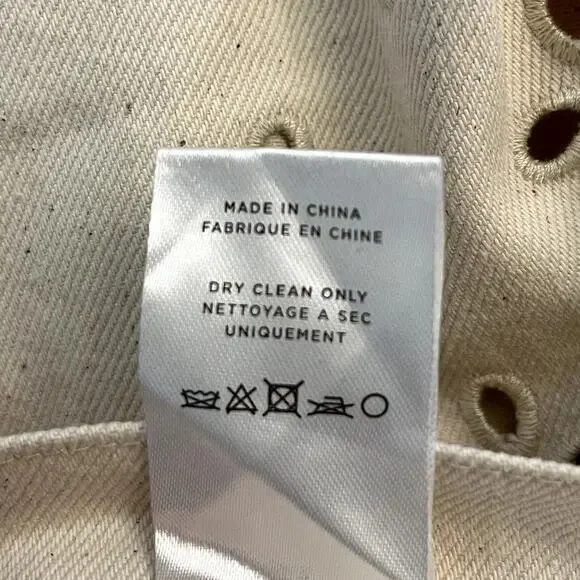 Loeffler Randall Demi Embroidered Pant Natural - Picture 7 of 9